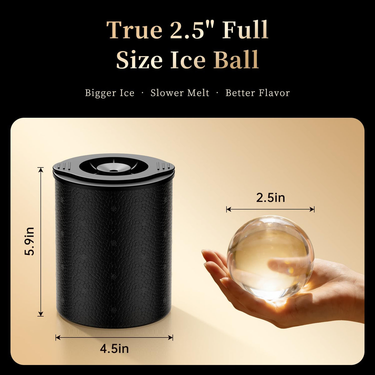 FDDAI silicone ice ball maker offers easy release for quick, clean ice spheres