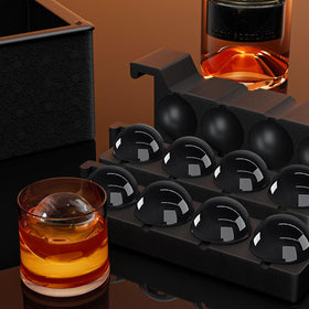 FDDBI circle ice cube tray interior reveals clear spheres.