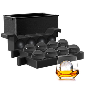 FDDBI clear ice ball maker top view shows 2-inch spheres.