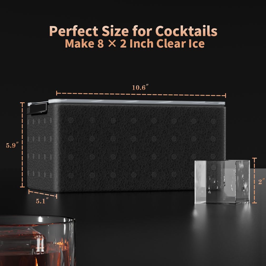 FDDBI directional freezing technology creates crystal-clear ice for drinks