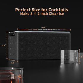 FDDBI directional freezing technology creates crystal-clear ice for drinks