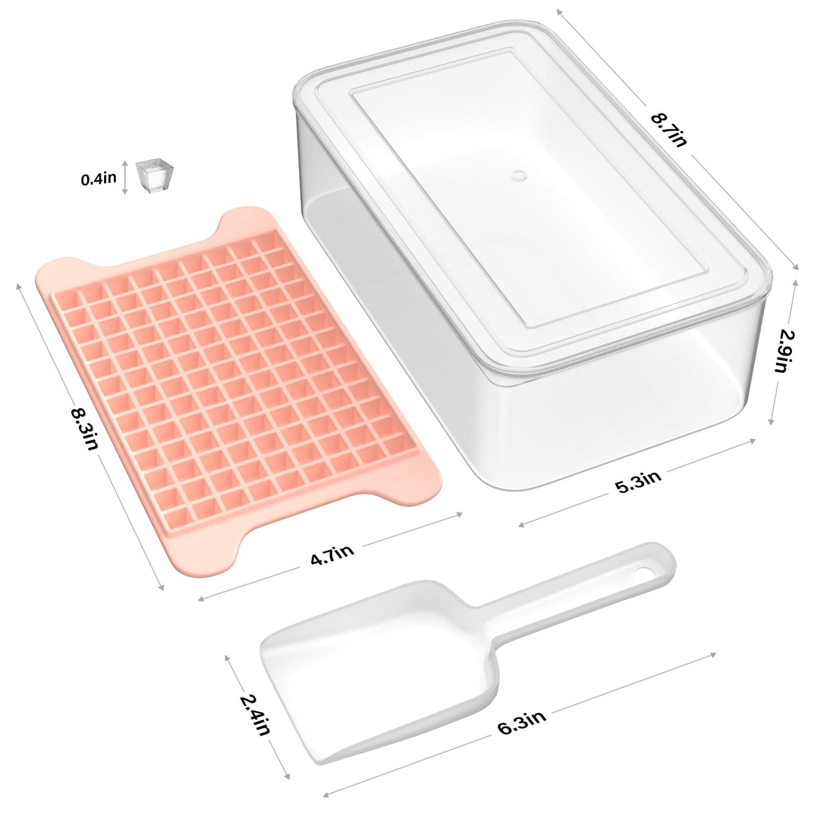 FDDBI easy release ice tray demonstrates quick release with twist