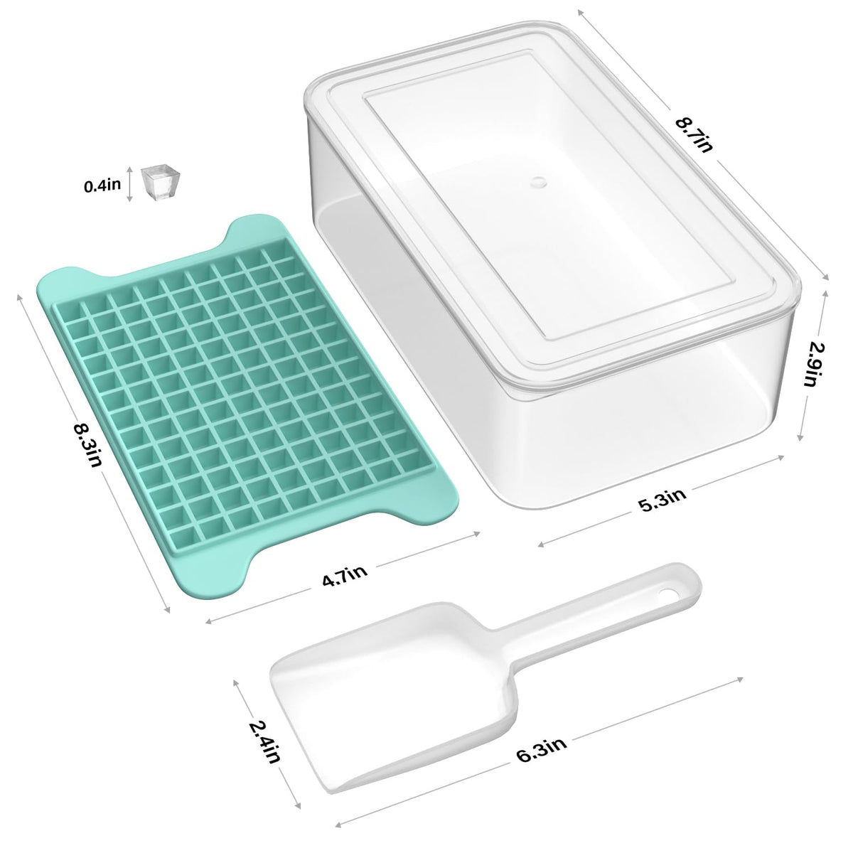 FDDBI easy-release nugget ice tray enables quick ice release