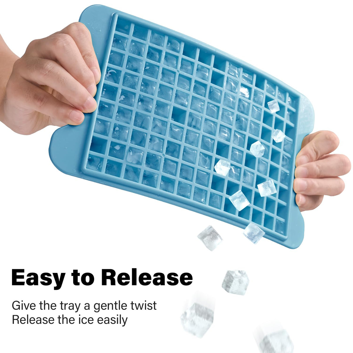 FDDBI ice storage bin keeps frozen cubes organized and accessible