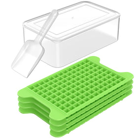 FDDBI mini ice tray with bin top view highlighting easy release and compact design