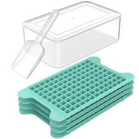 FDDBI mini ice tray with bin for organized freezer storage