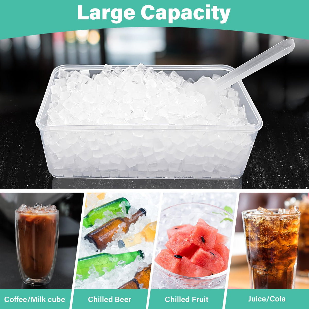 FDDBI versatile ice tray supports crushed ice and frozen drinks