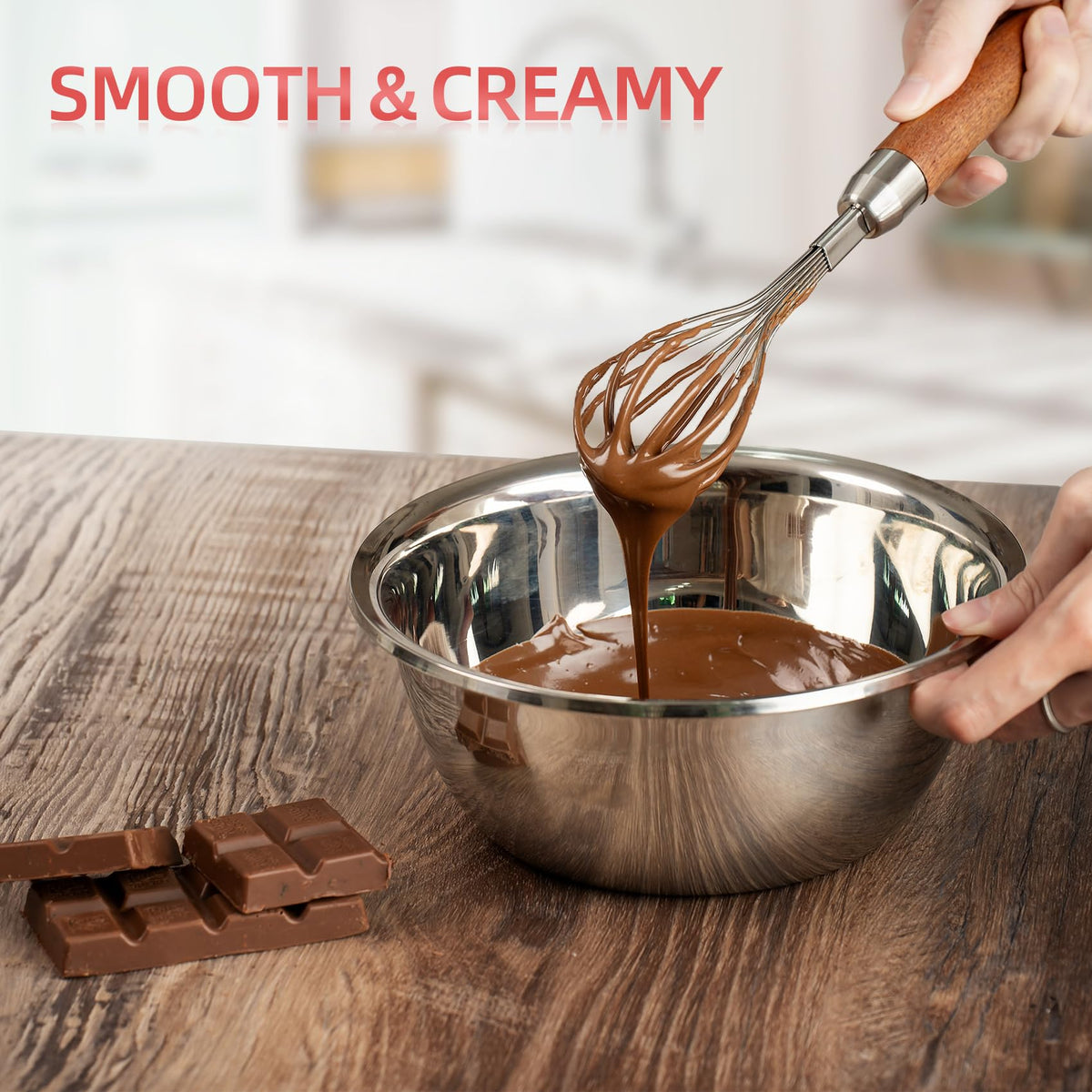 FDEYIQ non-stick surface cleans quickly after use