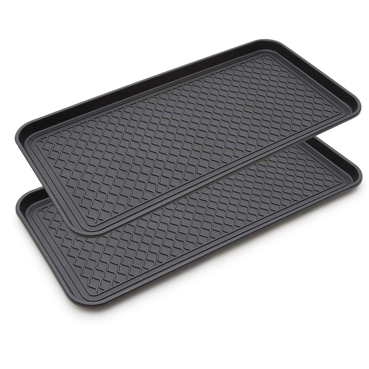 FDGARDEN 2-pack large boot tray for entryway storage and mud containment.