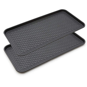 FDGARDEN 2-pack large boot tray for entryway storage and mud containment.