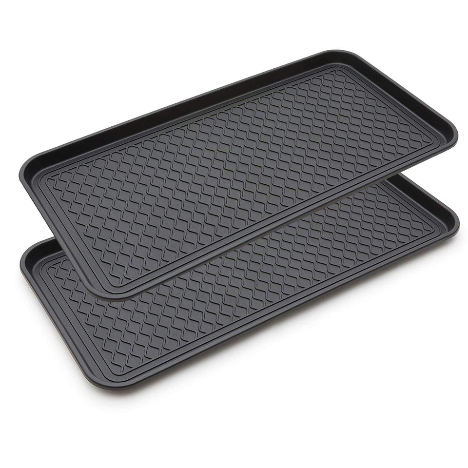 FDGARDEN 2-pack large boot tray for entryway storage and mud containment.