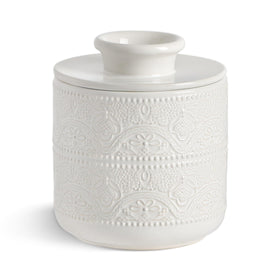 FE FUN ELEMENTS butter crock lid shows elegant style with a secure cover for freshness.