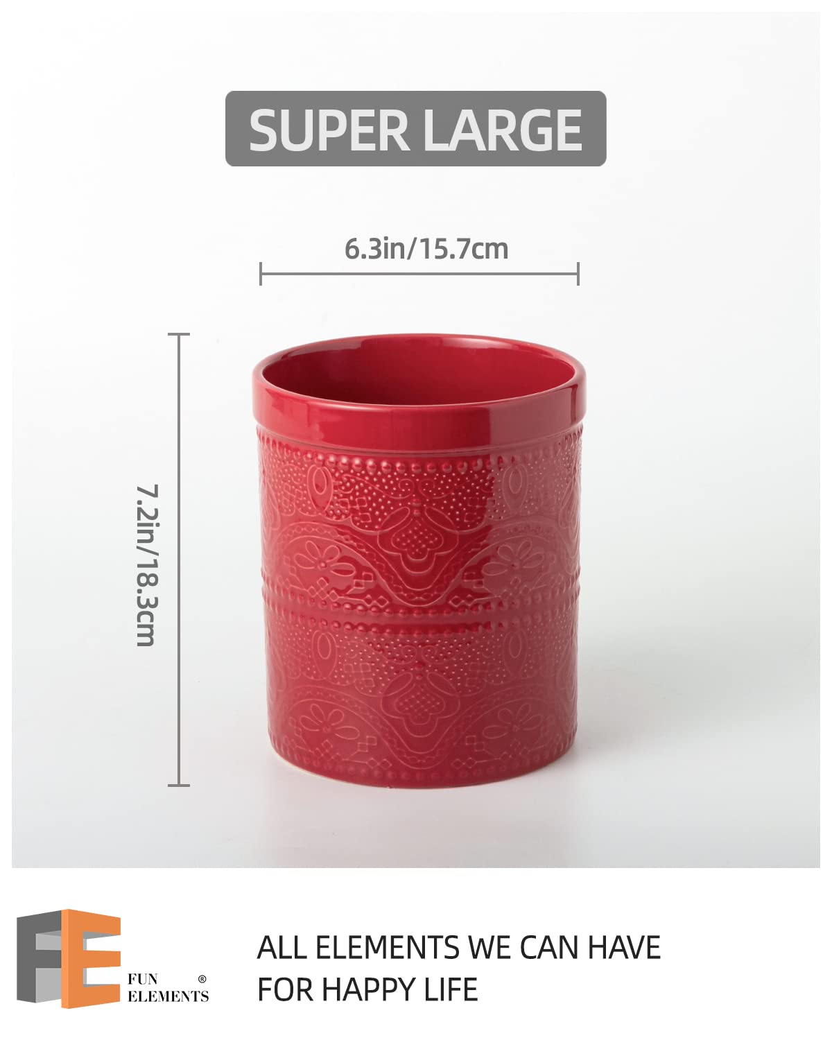 FE FUN ELEMENTS versatile holder doubles as ice bucket or vase.