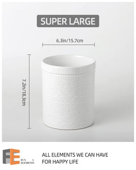 FE FUN ELEMENTS versatile utensil holder can double as ice bucket or vase.
