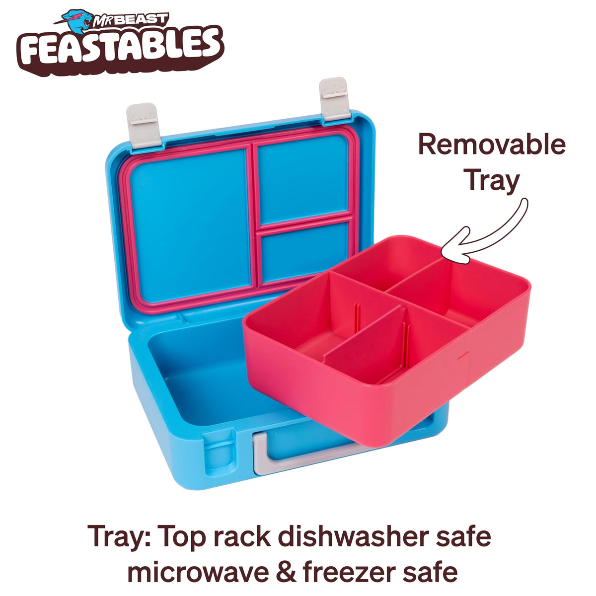 Feastables lunchbox freezer-safe design for pre-cooling and cold meals