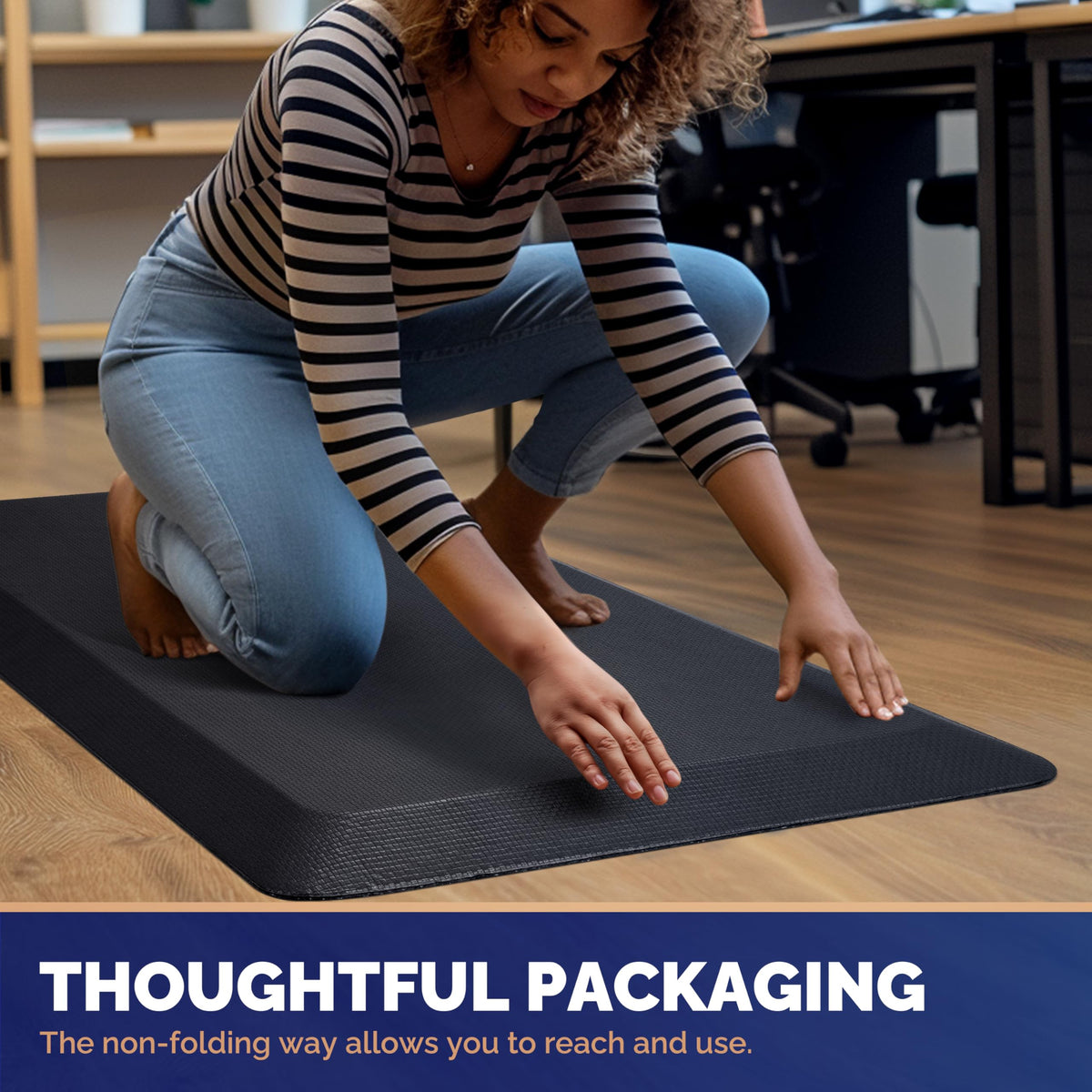 FEATOL mat arrives flat and brand-new