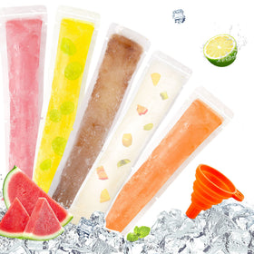 FEBSNOW 200-pack popsicle bags with zip seal for mess-free snacks
