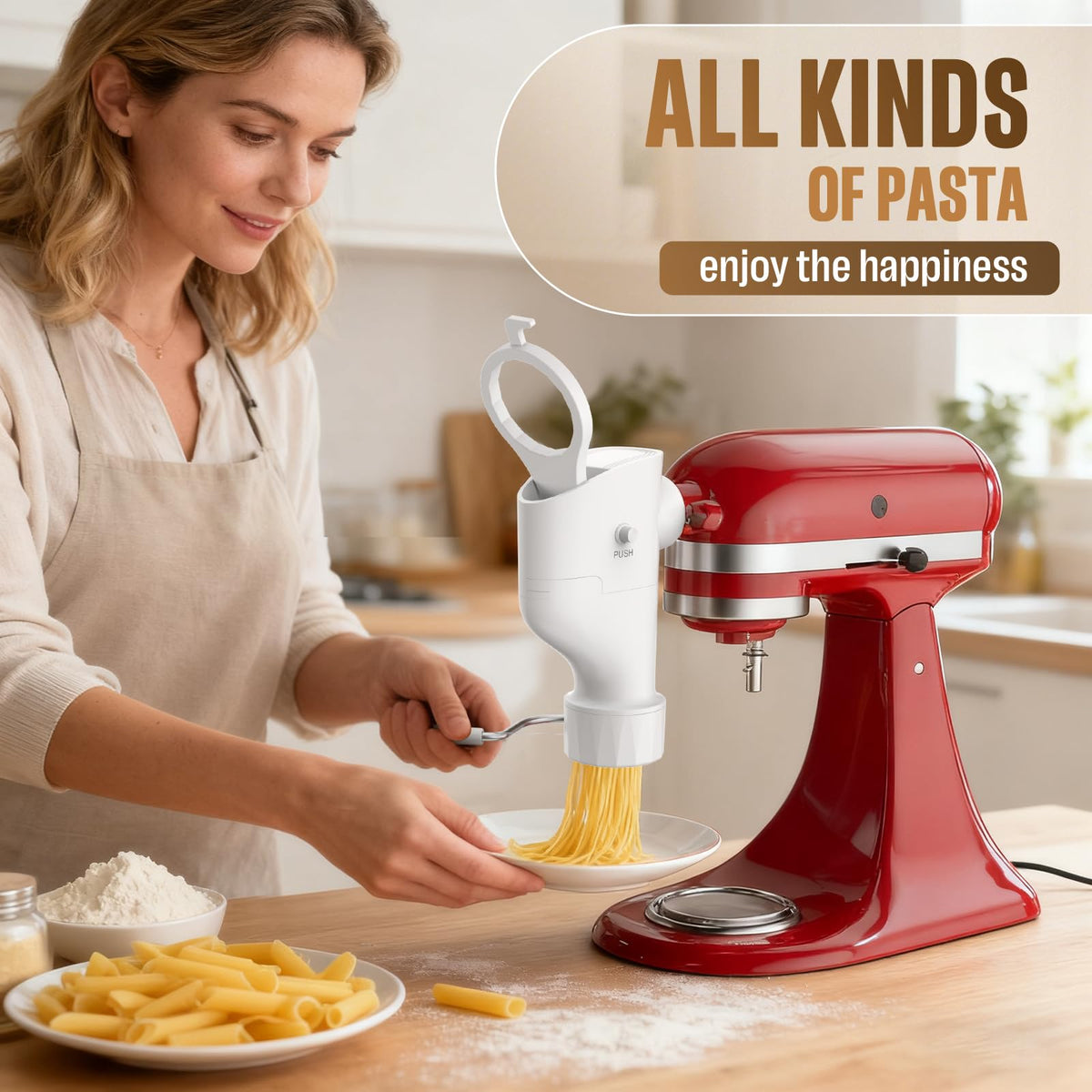 Fedowal pasta disc fusilli delivering perfect spirals.