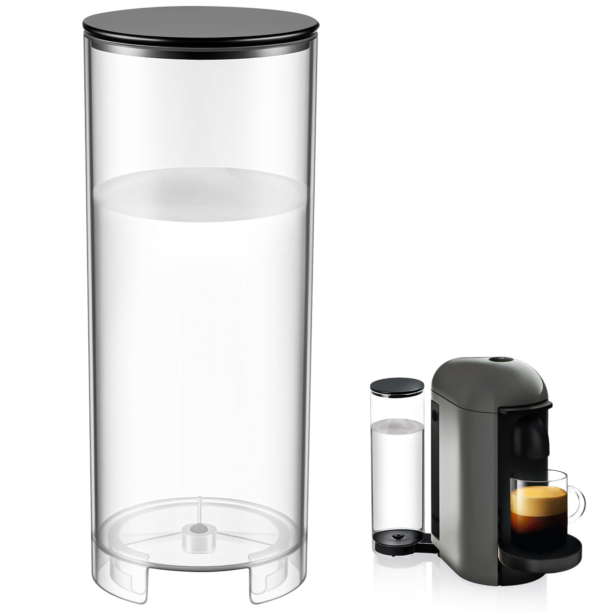Feekoon 60oz water tank for Vertuo Plus, designed for multiple cups.