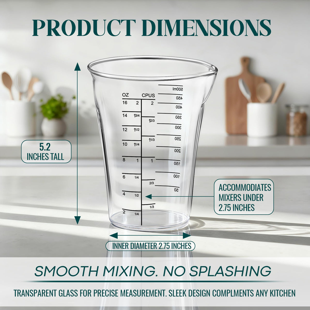 Feekoon glass measuring cup compatible with CSB-79 CSB79MC for a secure fit