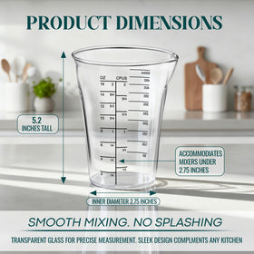 Feekoon glass measuring cup compatible with CSB-79 CSB79MC for a secure fit