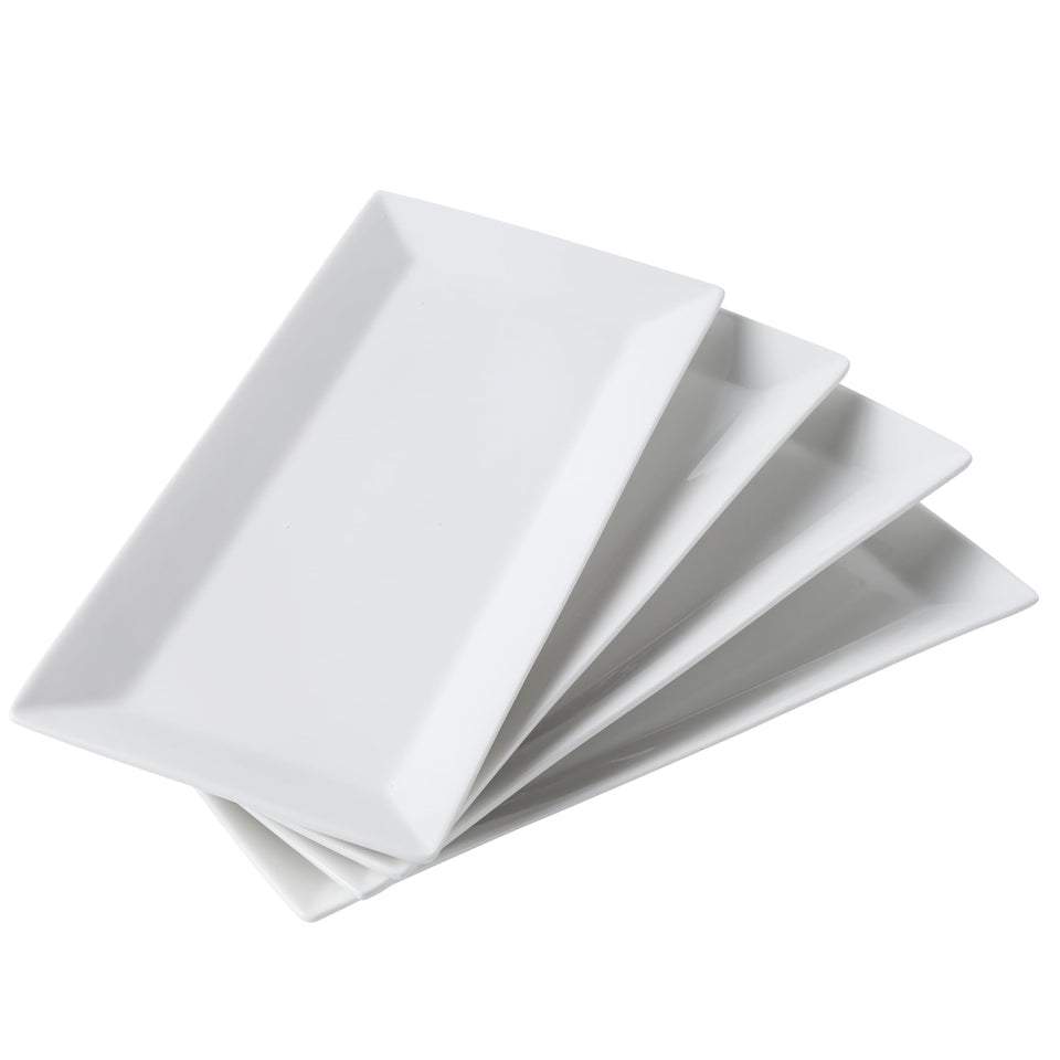 Feenmai 12-inch serving platters displayed with appetizers on a dining table