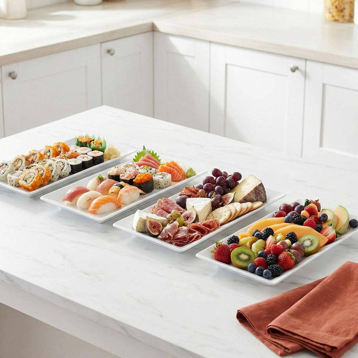 Feenmai housewarming gift idea platters on a stylish table
