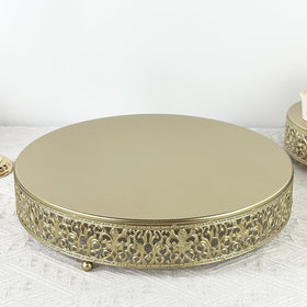 FEICTPOX 14-inch gold cake stand diameter display for cakes and pastries