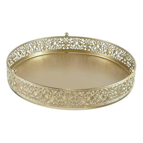 FEICTPOX 14-inch gold cake stand easy-clean surface suitable for frequent use