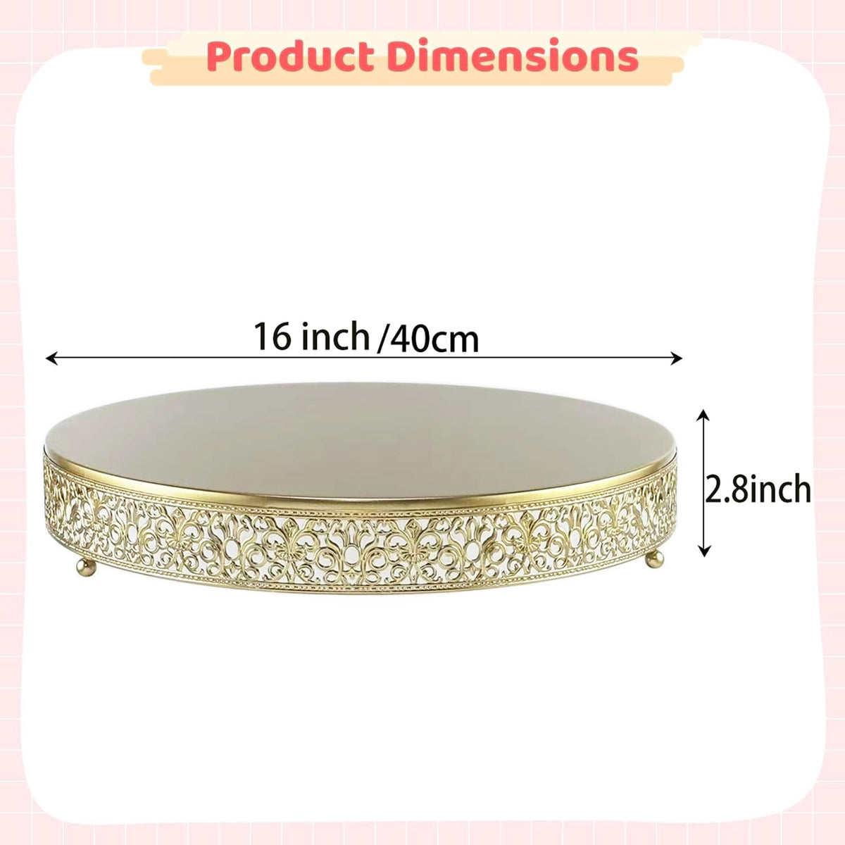 FEICTPOX gold cupcake display highlights desserts with a durable metal frame.