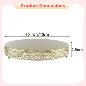 FEICTPOX gold cupcake display highlights desserts with a durable metal frame.