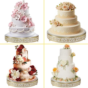 FEICTPOX 16-inch cake stand provides stable, reusable display for treats.