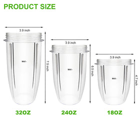 Feilifan 32 oz blender cup with flip-top lid for on-the-go smoothies