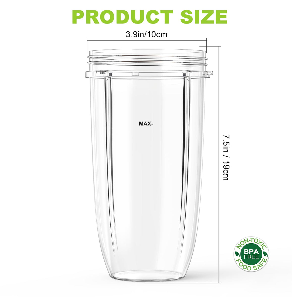 Feilifan two-pack 32 oz cups for easy blender replacements