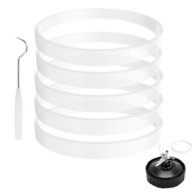 Feilifan Nutri Ninja gasket close-up showing the 3.94-inch diameter for a secure seal.