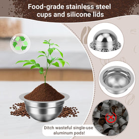 Feilifan capsule accepts any ground coffee for customizable flavors.