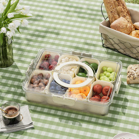 FEIOOD snackle box eight removable compartments for organized snacking.