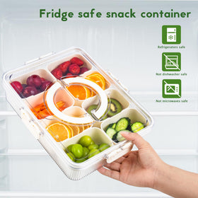 FEIOOD snackle box fridge-safe design for tidy storage.