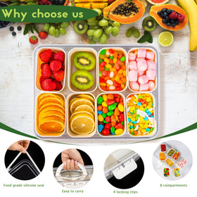 FEIOOD snackle box travel-friendly size for on-the-go meals.