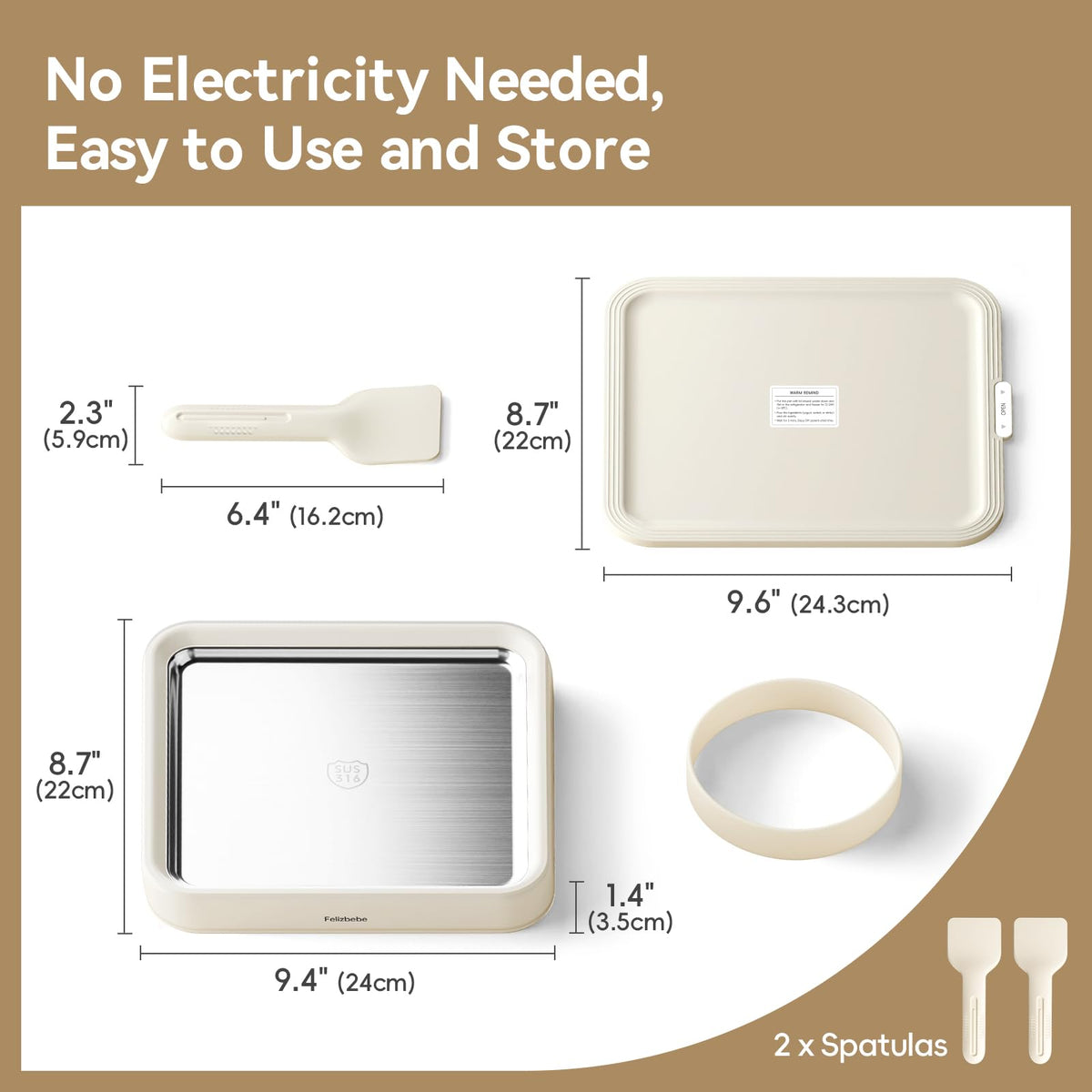 Felizbebe cold-plate-sus316-stainless-steel ensures durable, food-grade cooling performance