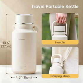 Felizbebe travel kettle 1000ml keeps water warm with auto shut-off.