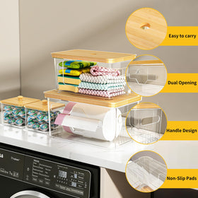 FELIZHOUSE anti-slip base with transparent pads holds the stack steady.