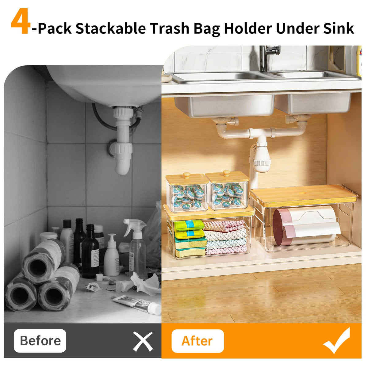 FELIZHOUSE bamboo lid design enables quick reloads and tidy tops.