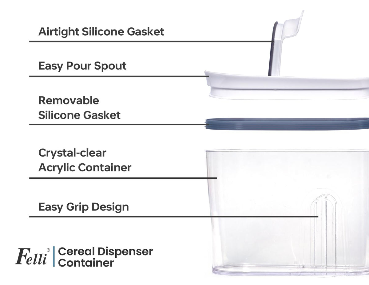 Felli container made from BPA-free plastic for everyday durability.