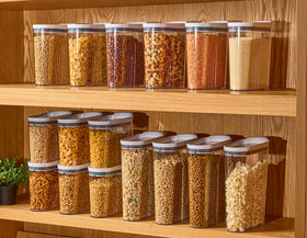 Felli cereal storage fits pantry, fridge, or freezer for flexible use.