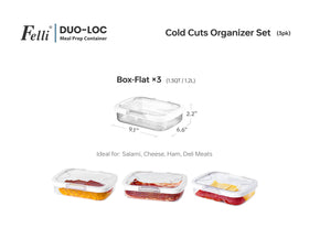 Felli Duo Loc dishwasher-safe box for easy cleaning.