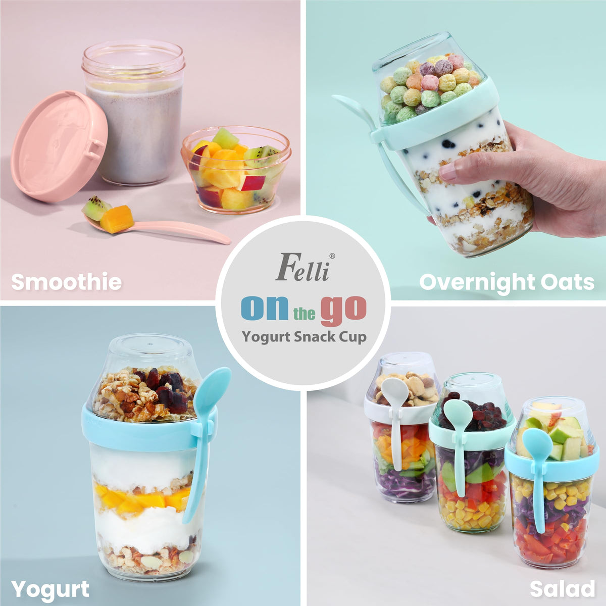 Durable BPA-free container from Felli designed for repeated use