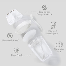 Felli snack cups are fridge and dishwasher safe for easy prep and cleanup