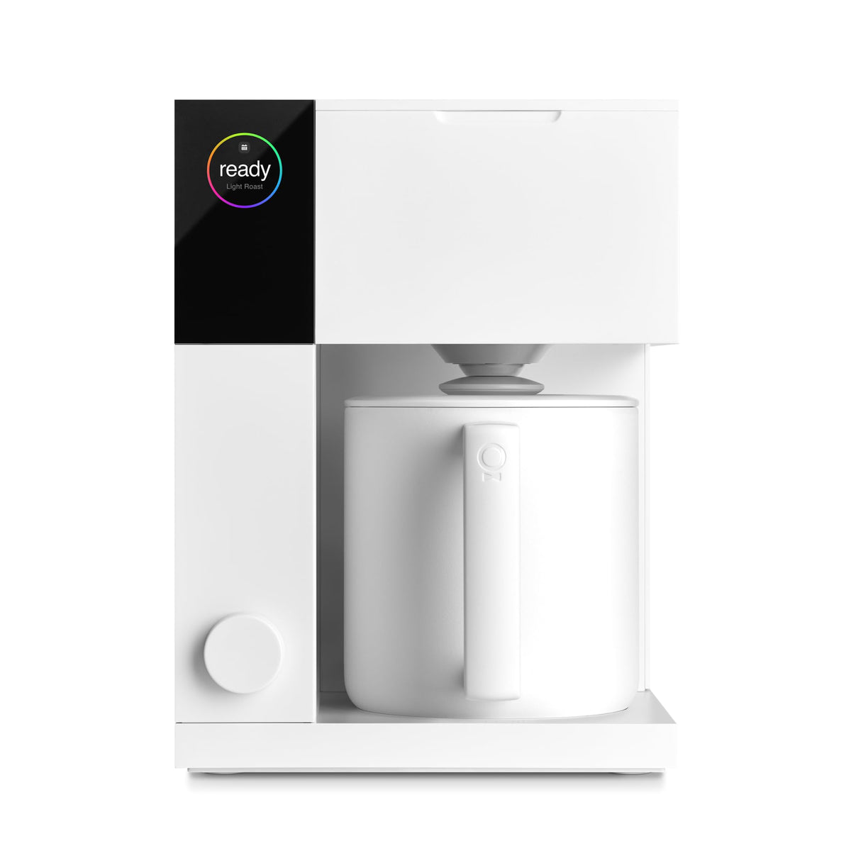 Fellow Aiden precision coffee maker with thermal carafe keeps coffee hot for hours