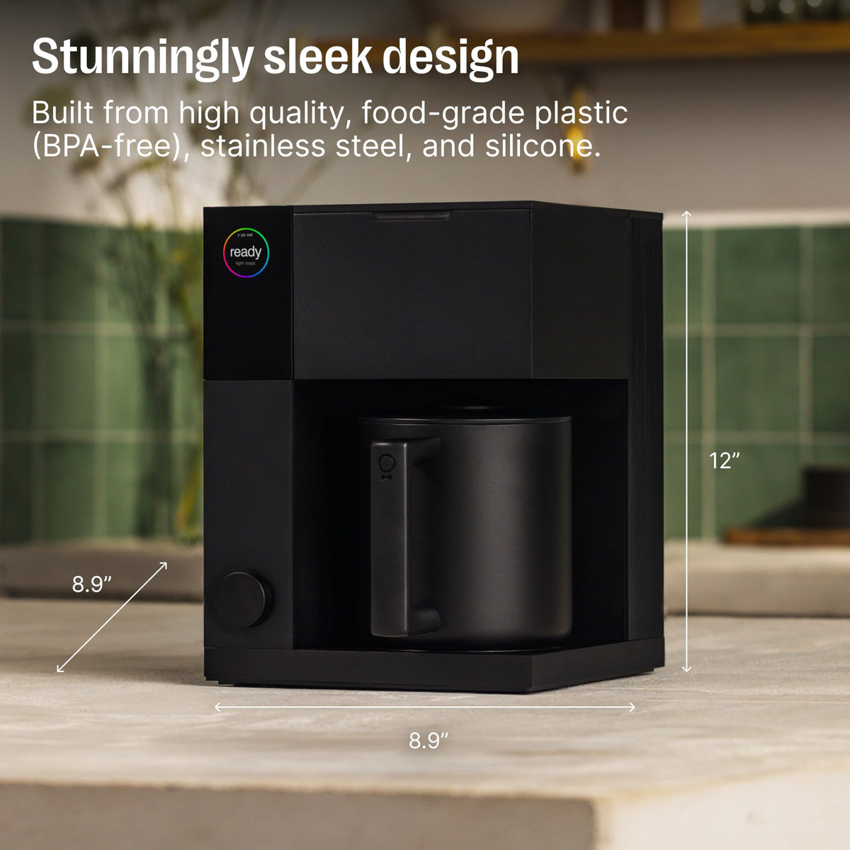 Fellow Aiden silicone seal guards cabinets from steam for quiet mornings.